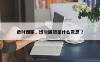 适时四驱，适时四驱是什么意思 ？