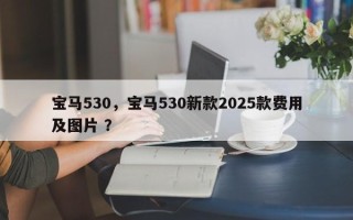 宝马530，宝马530新款2025款费用及图片 ？