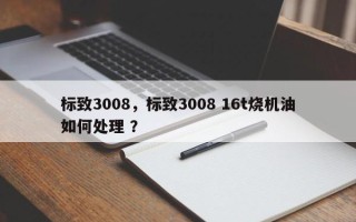 标致3008，标致3008 16t烧机油如何处理 ？