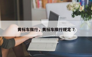 黄标车限行，黄标车限行规定 ？