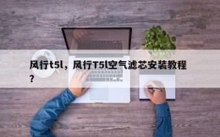 风行t5l，风行T5l空气滤芯安装教程 ？